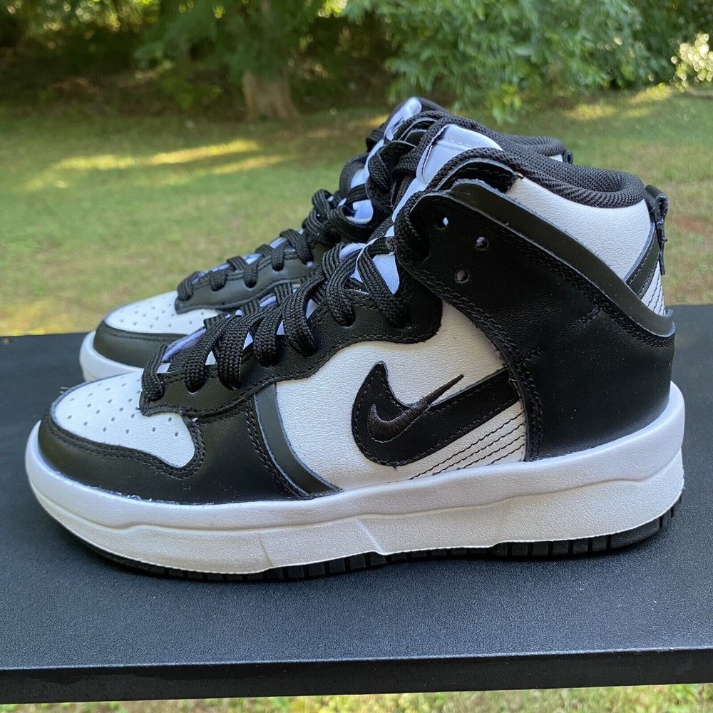 Nike Dunk High Up Black White Panda DH3718-104 Womens Size 5.5 Sneakers Shoes‎